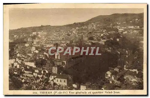 Cartes postales Thiers (P de D) Vue generale et Quartier Saint Jean