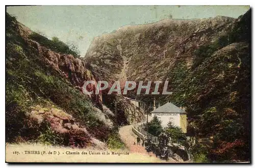 Cartes postales Thiers (P de D) Chemin des Usines et la Margeride