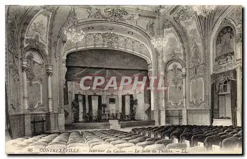 Cartes postales Contrexeville Interieur du Casino La Salle du Theatre