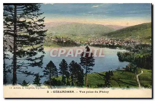 Cartes postales Gerardmer Vue prise de Pheny