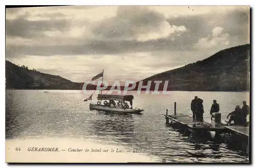 Ansichtskarte AK Gerardmer Coucher de Soleil sur le Lac