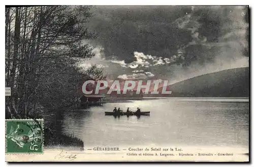 Ansichtskarte AK Gerardmer Coucher de Soleil sur le Lac