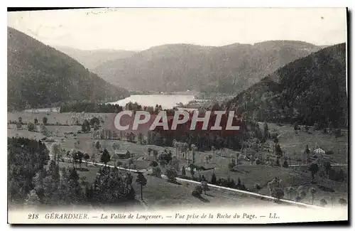 Cartes postales Gerardmer La Vallee de Longemer Vue prise de La Roche du Plage