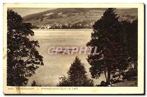 Ansichtskarte AK Gerardmer Promenade sur le Lac