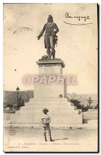 Cartes postales Valence Statue du generale Championnat