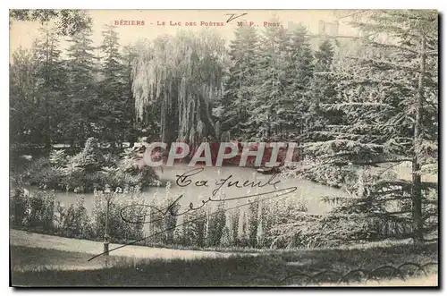 Cartes postales Beziers Le Lac des Poetes