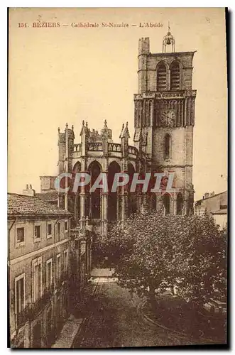 Ansichtskarte AK Beziers Cathedrale St Nazaire L'Abside