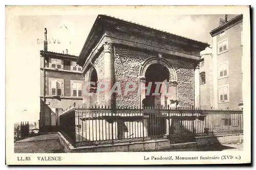 Cartes postales Valence Le Pendentif Monument Funeraire