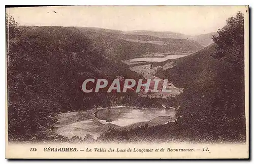 Cartes postales Gerardmer La Vallee des Lacs de Longmer et de Retournemer