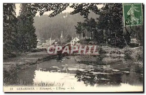 Cartes postales Gerardmer Kichompre L'Etang