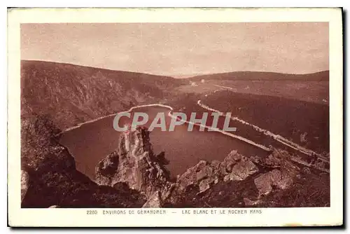 Cartes postales Environs de Gerardmer Lac Blanc et le Rocher Mans