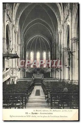 Cartes postales Lyon Annociation Eglise construite au XIXe siecle sur les Plans de l'architecte Bourbon
