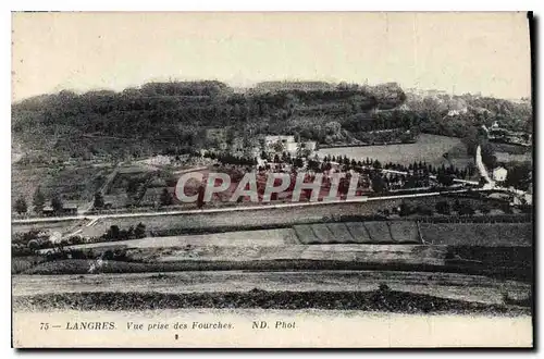 Cartes postales Langres Vue prise des Fourches