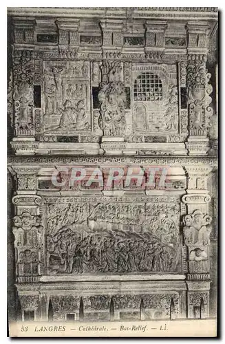 Cartes postales Langres Cathedrale Bas Relief