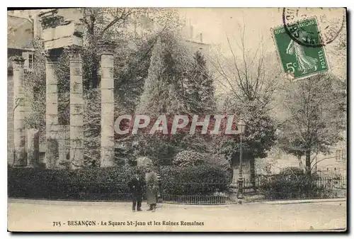 Ansichtskarte AK Besancon Le Square St Jean et les Ruines Remaines