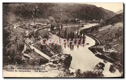 Cartes postales Besancon Les Bains Vallee de Casamene Ile Malpas