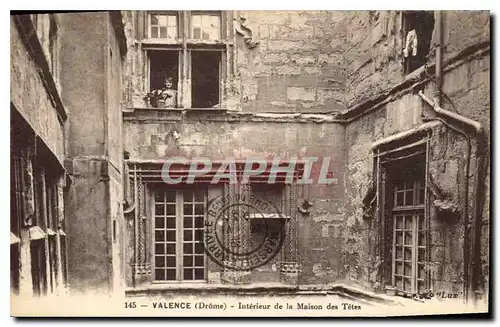 Cartes postales Valence (Drome) Interieur de la Maison des Tetes