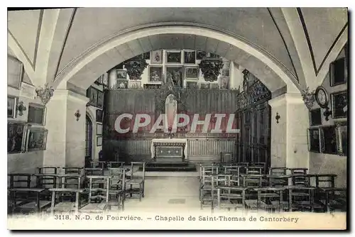 Cartes postales N D de Fourviere Chapelle de Saint Thomas de Cantorbery