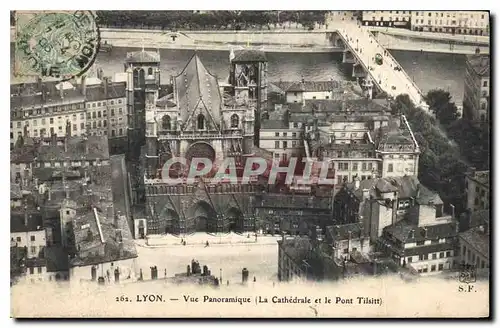 Ansichtskarte AK Lyon Vue Panoramique (La Cathedrale et le Pont Tilsitt)