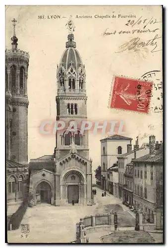 Cartes postales Lyon Ancienne Chapelle de Fourviere