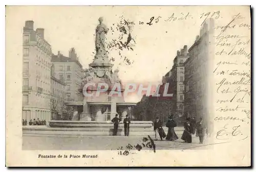 Cartes postales Lyon Fontaine de la Place Morant