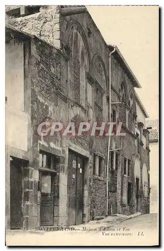 Cartes postales Montferrand Maison d'Adam et Eve vue exterieur