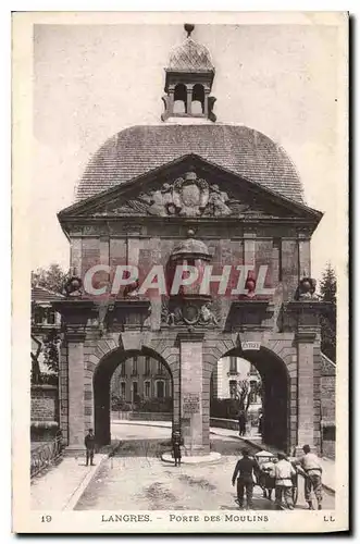 Ansichtskarte AK Langres Porte des Moulins