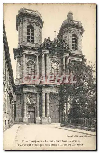Ansichtskarte AK Langres La Cathedrale Saint Mammes