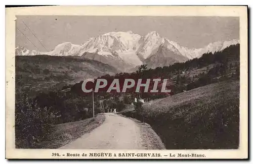 Cartes postales Route de Megeve a Saint Gervais Le Mont Blanc