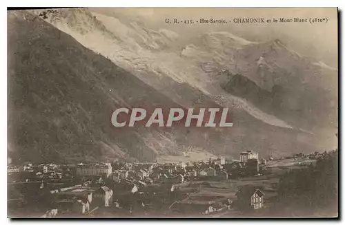 Cartes postales Hte Savoie Chamonix et le Mont Blanc (4810 m)