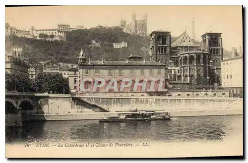 Ansichtskarte AK Lyon La Cathedrale et le Coteau de Fourviere