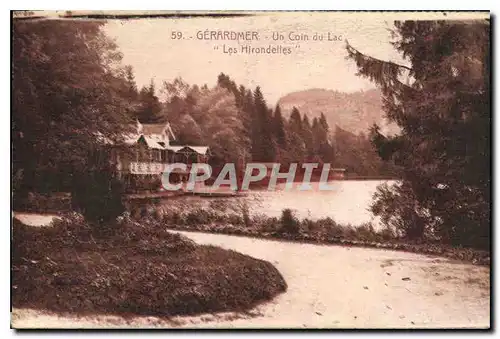 Ansichtskarte AK Gerardmer Un Coin du Lac Les Hirondelles