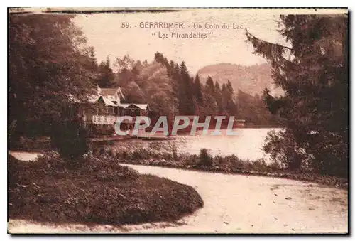 Cartes postales Gerardmer Un Coin du Lac Les Hirondelles