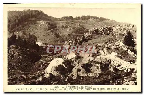 Cartes postales Gerardmer La Bresse Les Roches Pittoresques du Moutier des Fees (alt 1110 m)