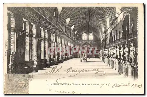 Cartes postales Pierrefonds Chateau Salle des Armures