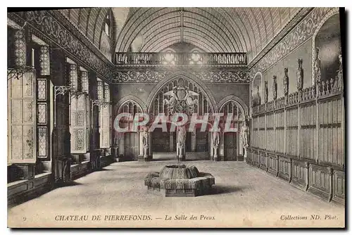 Cartes postales Chateau de Pierrefonds La Salle des Preux