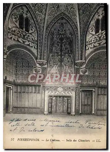 Cartes postales Pierrefonds Le Chateau Salle des Chevaliers