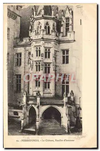 Ansichtskarte AK Pierrefonds Le Chateau Escalier d'honneur