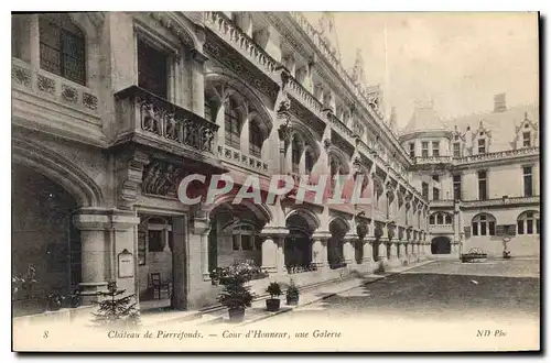 Ansichtskarte AK Chateau de Pierrefonds Cour d'Honneur une Galerie