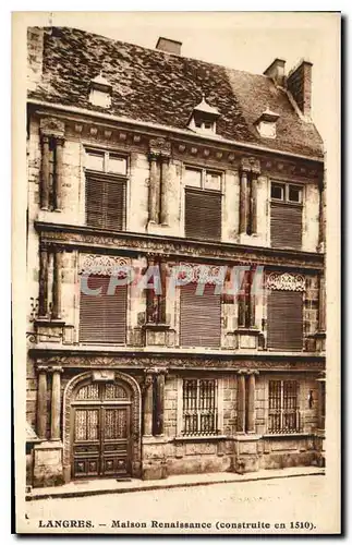Cartes postales Langres Maison Renaissance