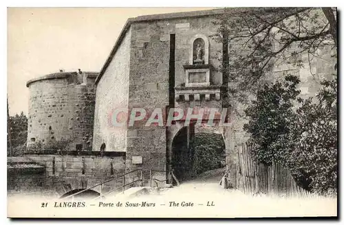 Ansichtskarte AK Langres Porte de Sous Murs