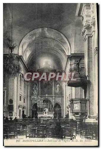 Ansichtskarte AK Montpellier Interieur de l'Eglise N D des Tables