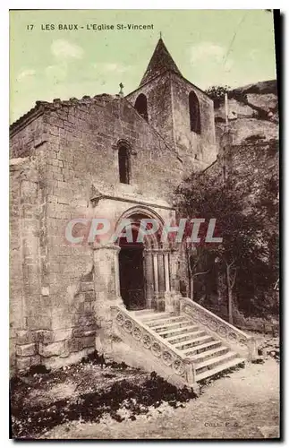 Cartes postales Les Baux L'Eglise St Vincent