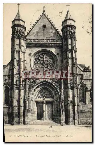 Ansichtskarte AK Compiegne L'Eglise Saint Antoine