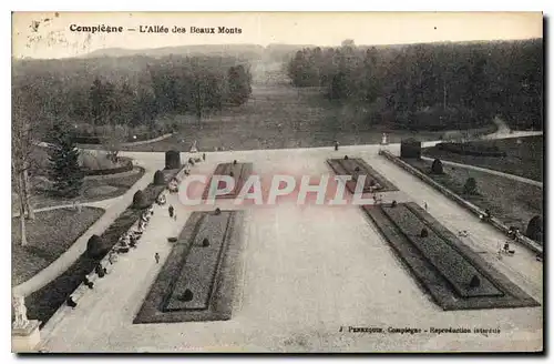 Cartes postales Compiegne L'Allee des Beaux Monts