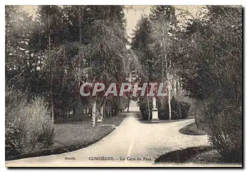 Ansichtskarte AK Compiegne Un Coin du Parc