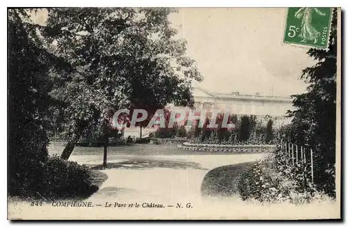 Cartes postales Compiegne Le Parc et le Chateau