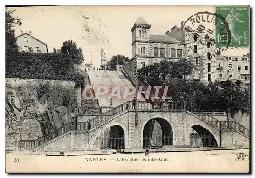 Cartes postales Nantes L'Escalier Sainte Anne