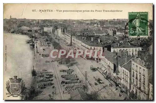 Cartes postales Nantes Vue panoramique prise du Pont Transbordeur