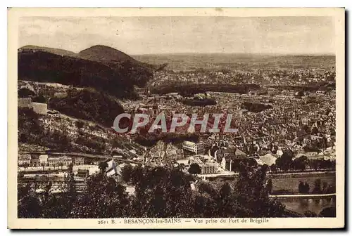 Cartes postales Besancon les Bains Vue prise du Fort de Bregille